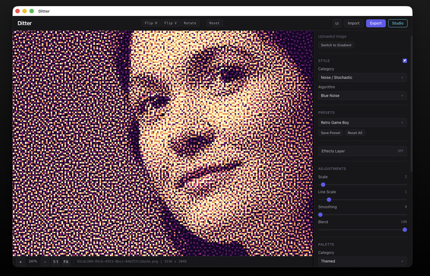 Blue Noise Cyberpunk